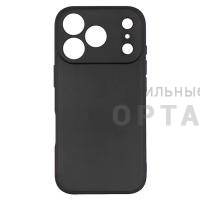 Чехол Soft-touch Black силиконовый в техпаке, для iPhone 17 Pro