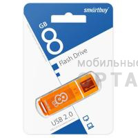 Флешка USB 8 Гб  Smartbuy  Glossy  оранжевый Флешка USB 8 Гб  Smartbuy  Glossy  оранжевый