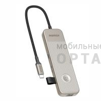 Переходник-хаб MOMAX ONELINK 8 in 1 mutil-funtion USB-C hub (DH18) Titanium